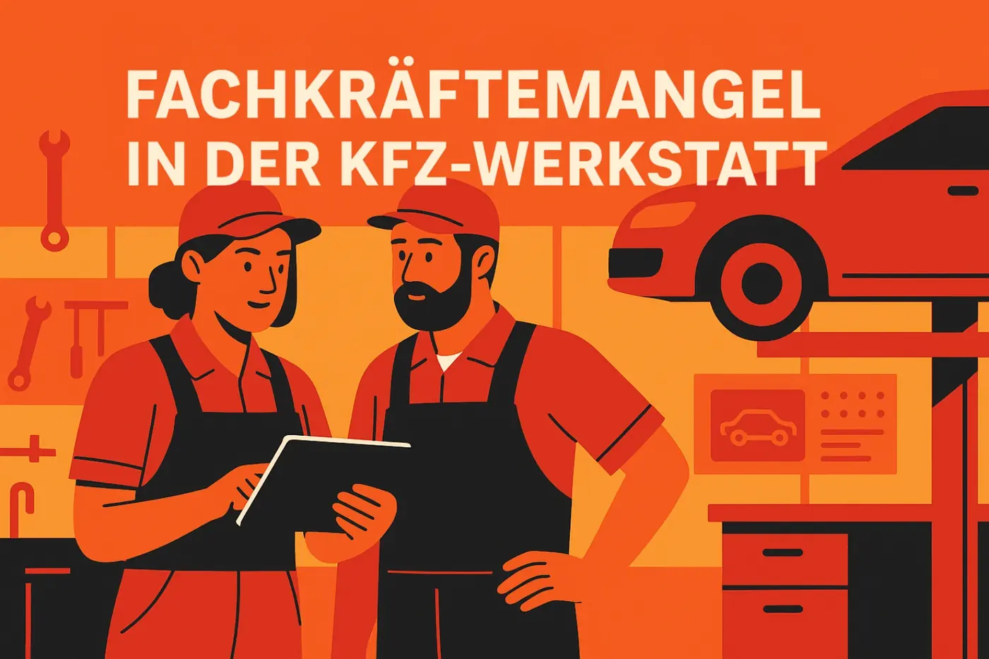 Titelbild: Fachkräftemangel in der KFZ-Werkstatt: Die 5 größten Fehler in Stellenanzeigen – und wie Du es besser machst