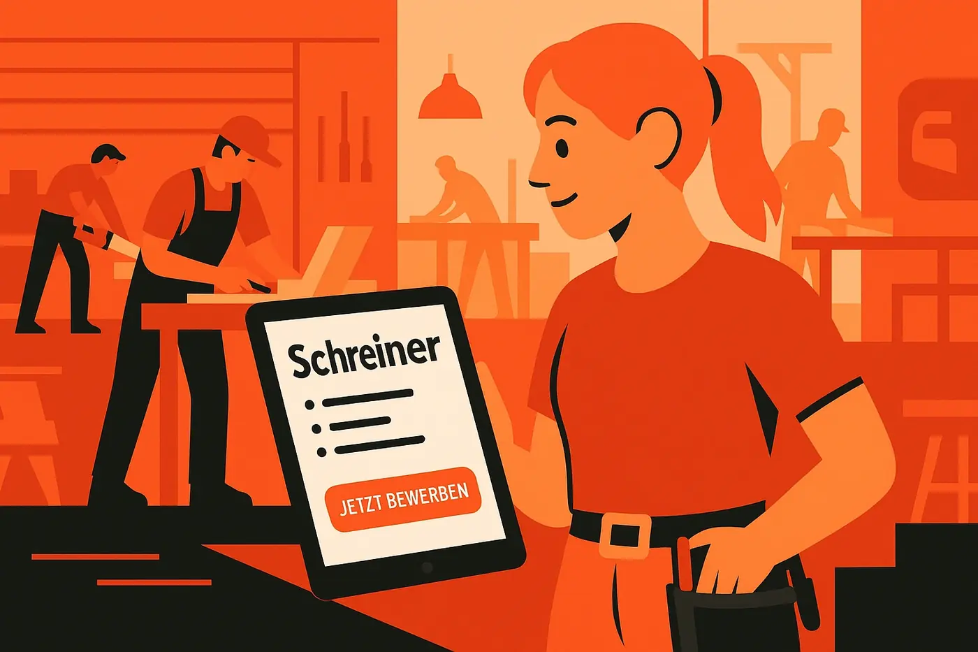 Titelbild: Mitarbeiter finden als Schreiner: So gewinnst Du Fachkräfte trotz Fachkräftemangel