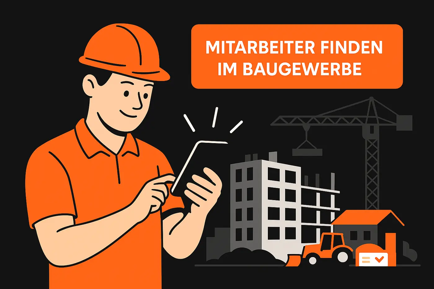 Titelbild: Mitarbeiter finden im Baugewerbe: Wie Bauunternehmer trotz Fachkräftemangel erfolgreich rekrutieren