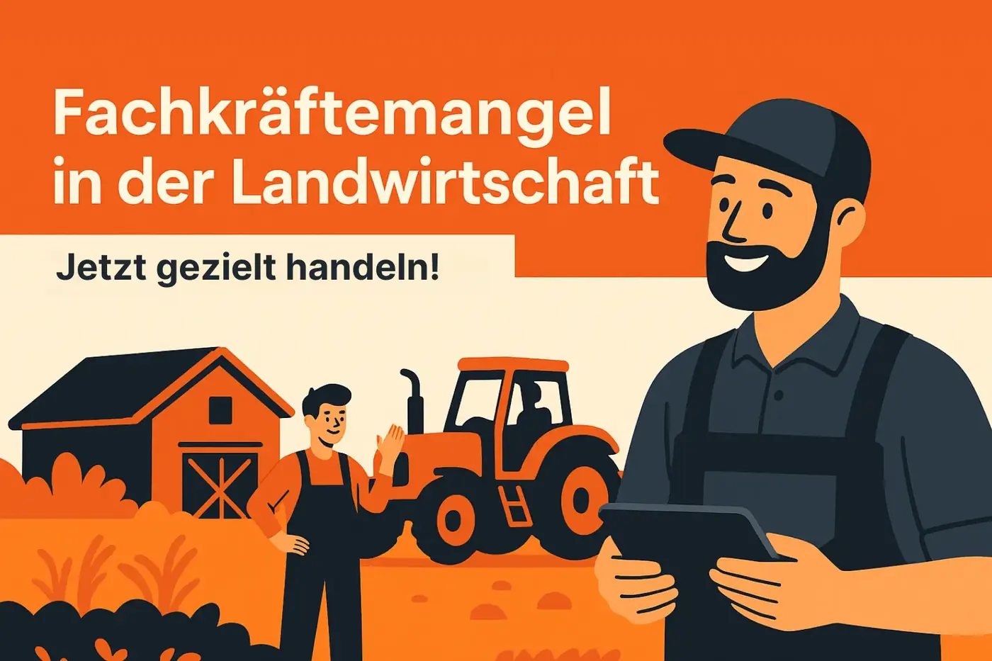 Titelbild: Mitarbeiter finden in der Landwirtschaft: So reagierst Du auf den Fachkräftemangel richtig