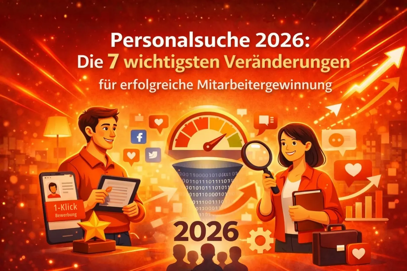 Titelbild: Personalsuche 2026: Die 7 wichtigsten Veränderungen für erfolgreiche Mitarbeitergewinnung