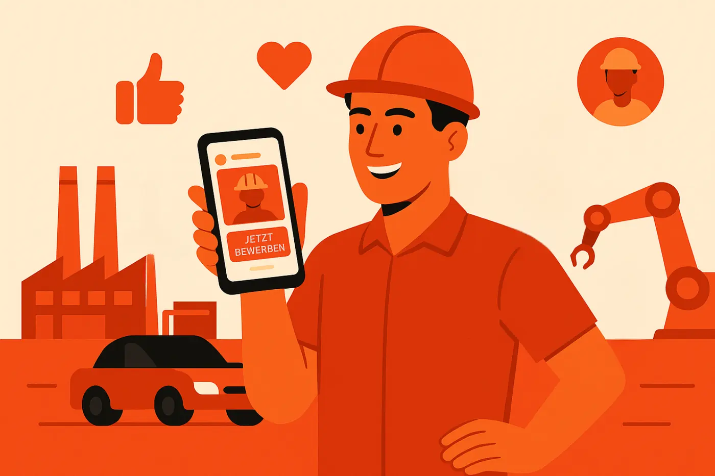 Titelbild: Social Recruiting in der Industrie: So gewinnst Du den Wettlauf um neue Fachkräfte