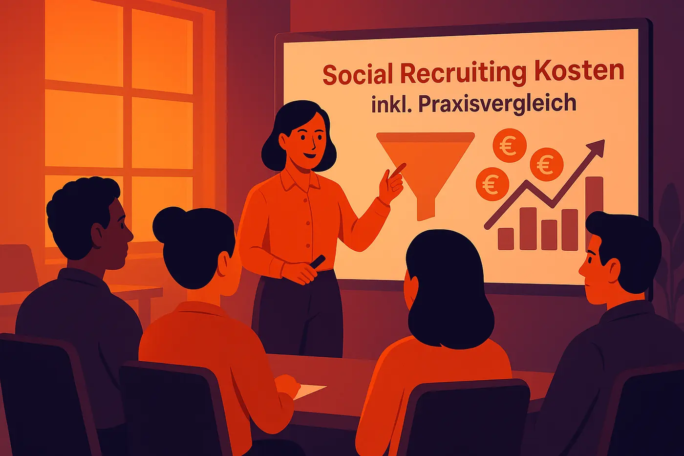 Titelbild: Was kostet Social Recruiting – und lohnt es sich für Dein Unternehmen wirklich? (inkl. Rechenbeispiel & Praxisvergleich)